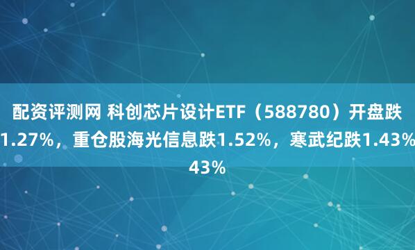 配资评测网 科创芯片设计ETF（588780）开盘跌1.27%，重仓股海光信息跌1.52%，寒武纪跌1.43%